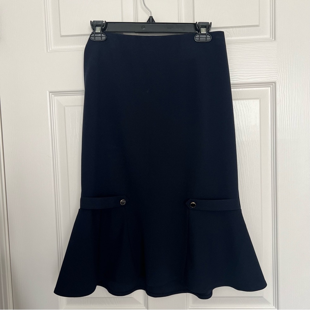 NYCC Elegant navy Skirt small nwt